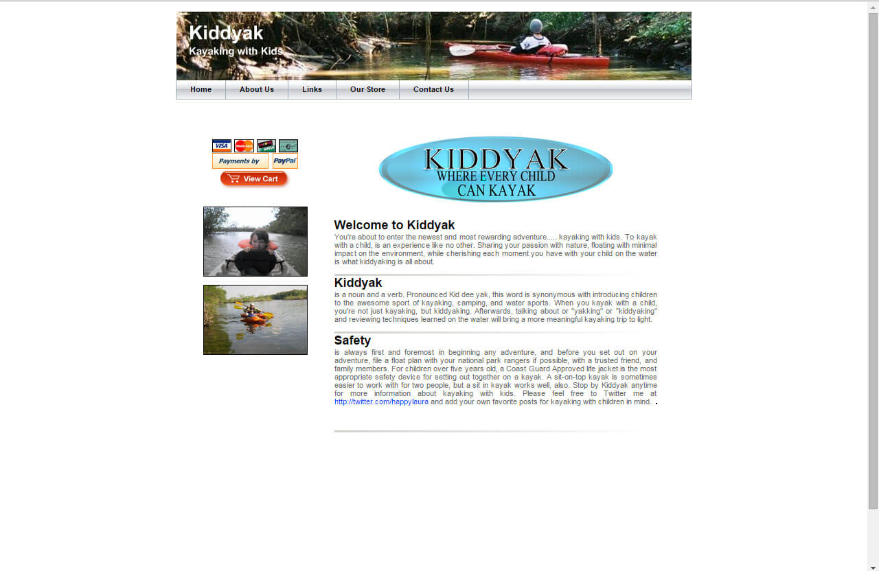 Kiddyak Cart Site